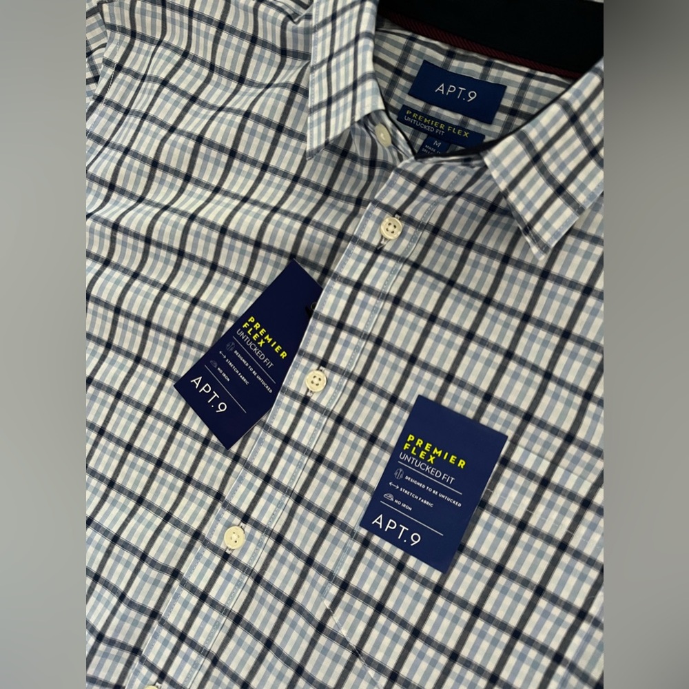 APT.9 Premier Flex Button Down Shirt.